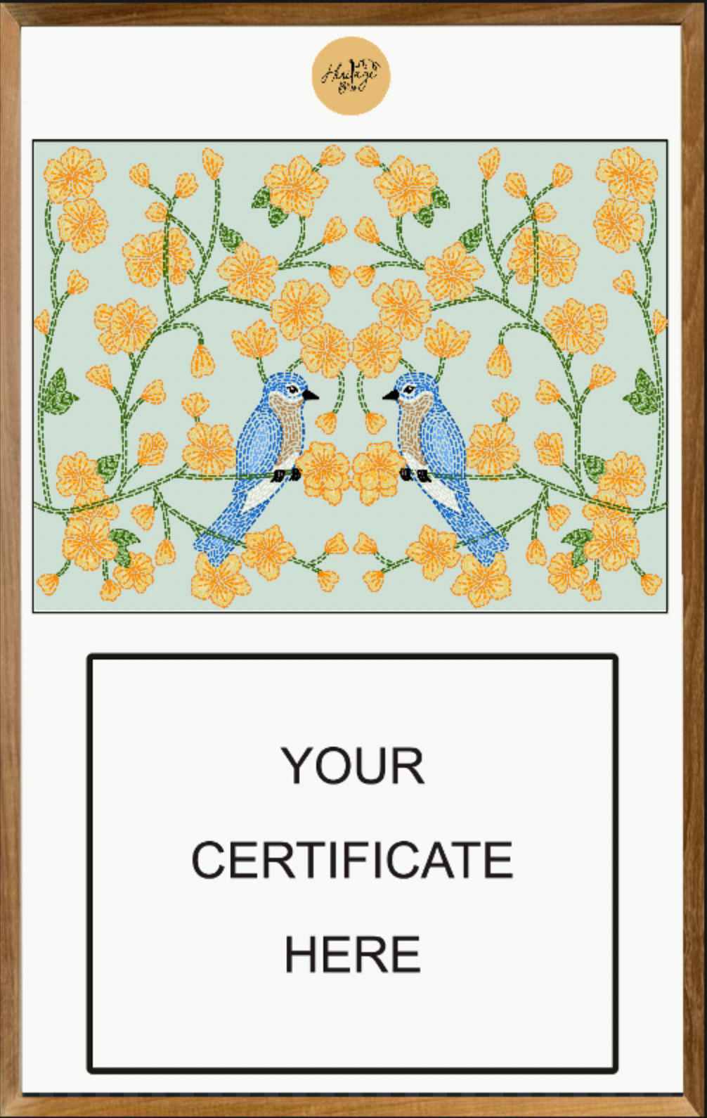 Kantha Diploma Frame